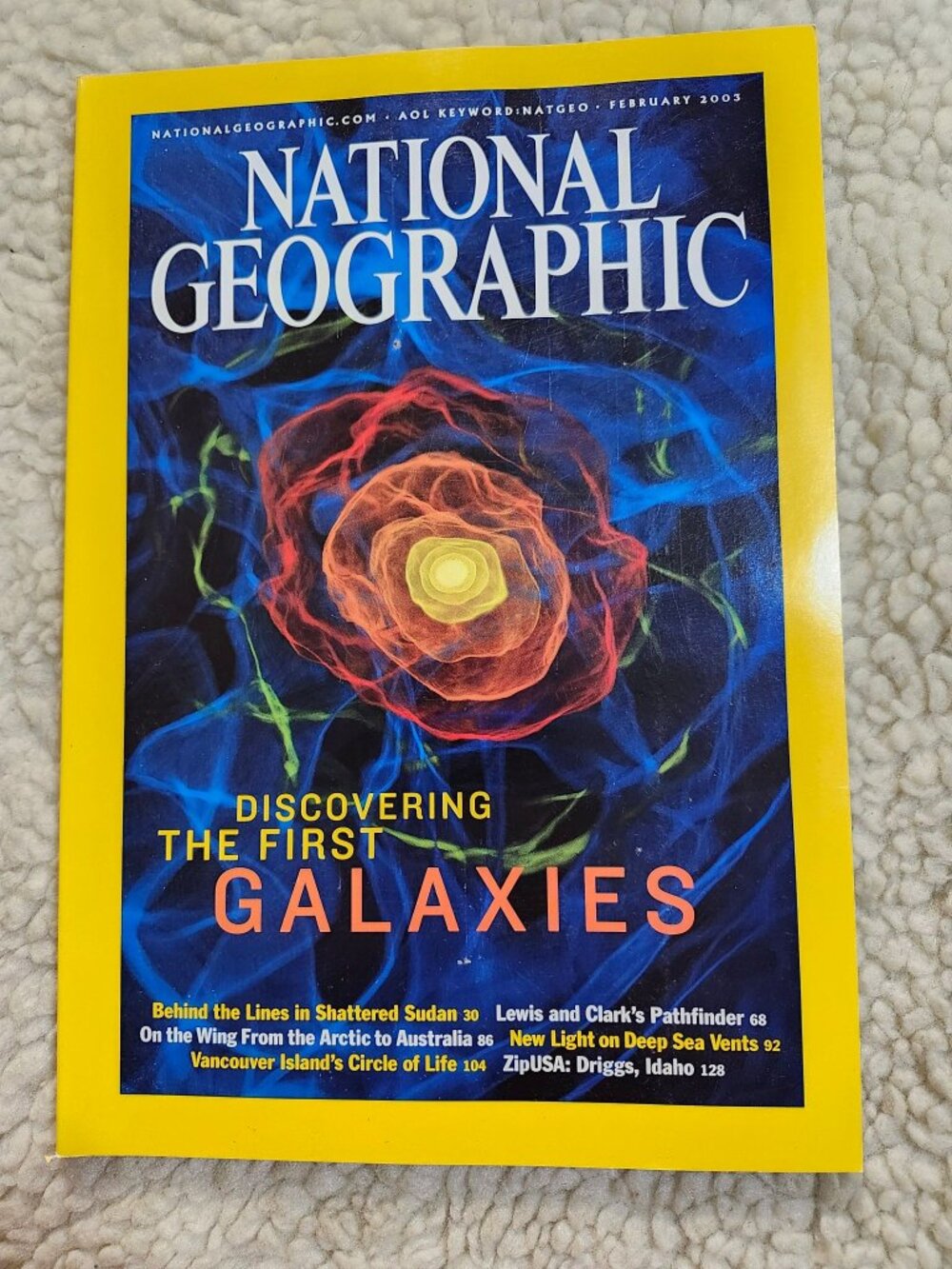 National Geographic Magazine Feb 2003 Discovering The First Galaxies Back Issue